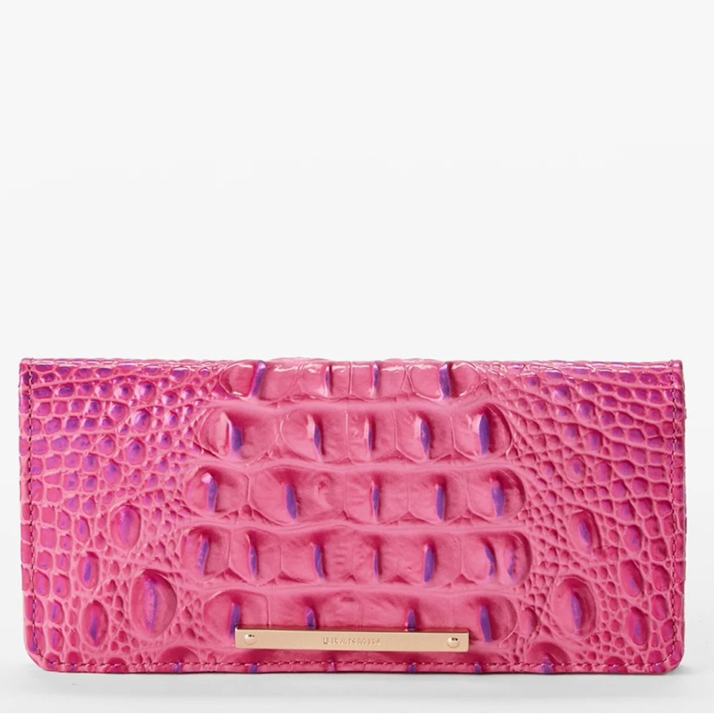 Brahmin Phlox Pink Melbourne Minuette Handbag AND Matching Addy Wallet NWT - Picture 10 of 13